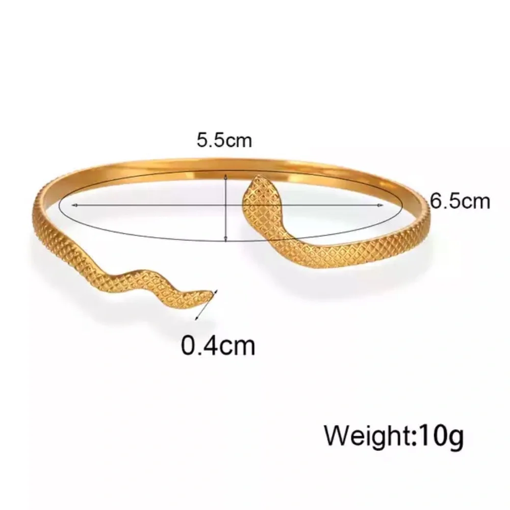 18K GOLD ADJUSTABLE BANGLE CUFF BRACELET, NICE BRACELET, CUTE BRACELET - Picture 6 of 7